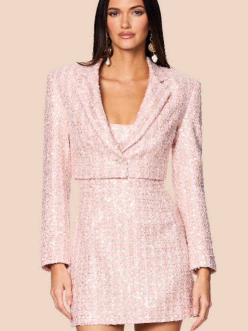 Nookie Baby Pink Tyler Mini Dress & Tyler Blazer Set